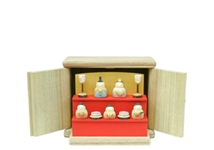 「里のどんぐりびな」二段飾